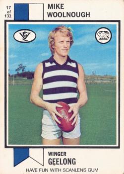 1974 Scanlens VFL #17 Mike Woolnough Front